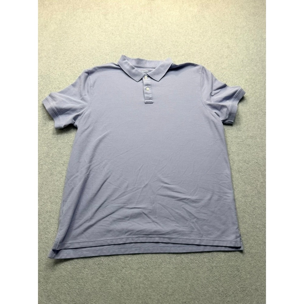 Sonoma Goods For Life Mens XL Polo Shirt Light Purple Short Sleeve Pique Knit